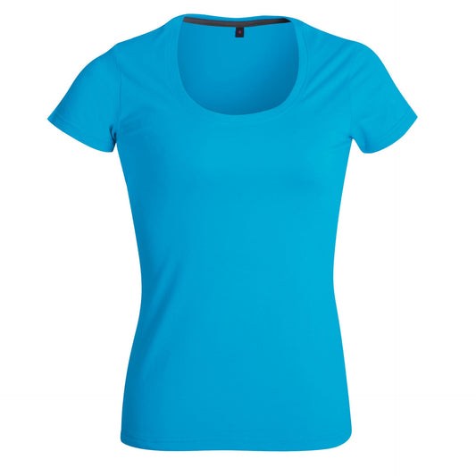Ladies' 150g Fashion Fit T - Shirt - Cyan - End Of Range