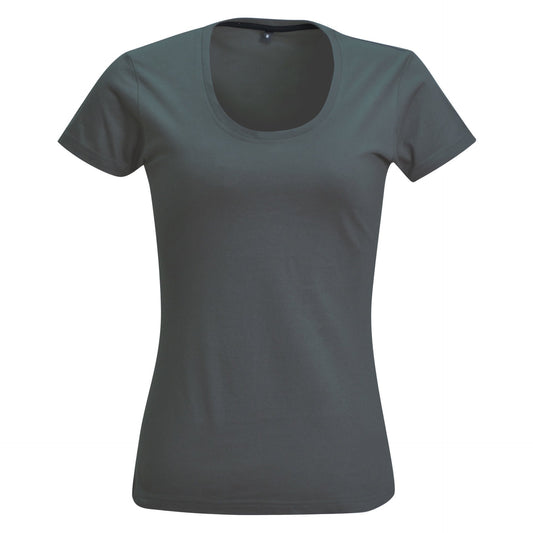 Ladies' 150g Fashion Fit T - Shirt - Charcoal - End Of Range