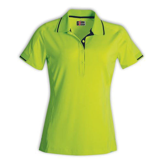 Ladies' Synergy Polo - Lime/Navy - End Of Range