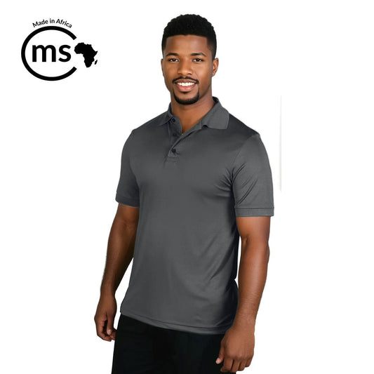 Unisex Lifestyle Sports Polo - Charcoal Grey - End Of Range