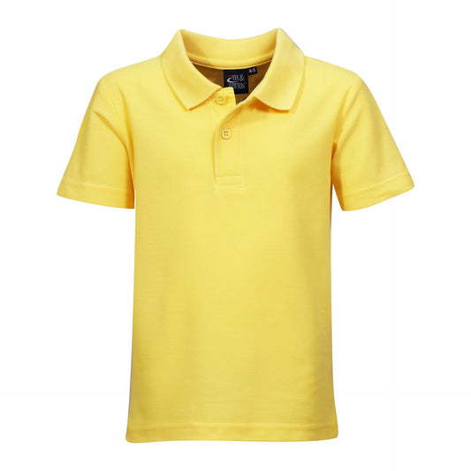 175g Youth Classic Pique Knit Polo - Yellow - End Of Range