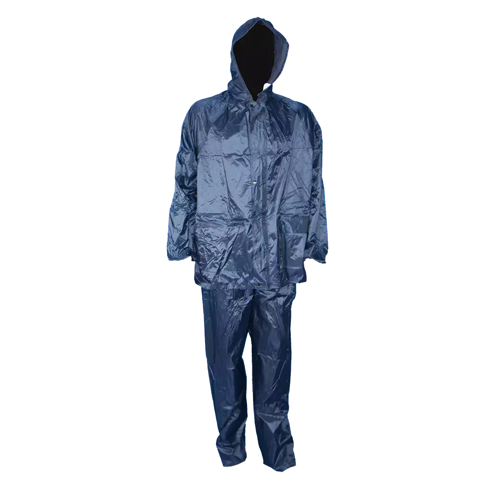 PVC Rubberised Rain Suit Navy