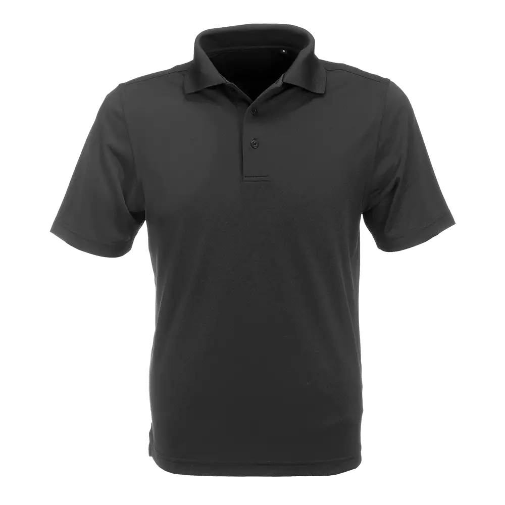 Golf Shirt Black Polycotton