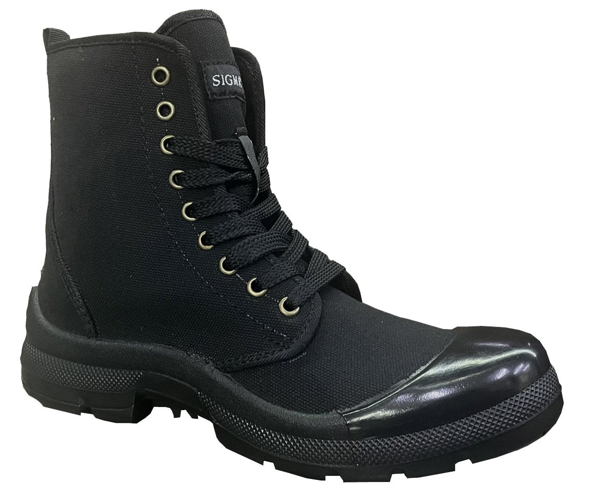 Black Canvas Boot