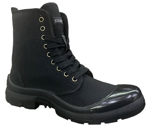 Black Canvas Boot