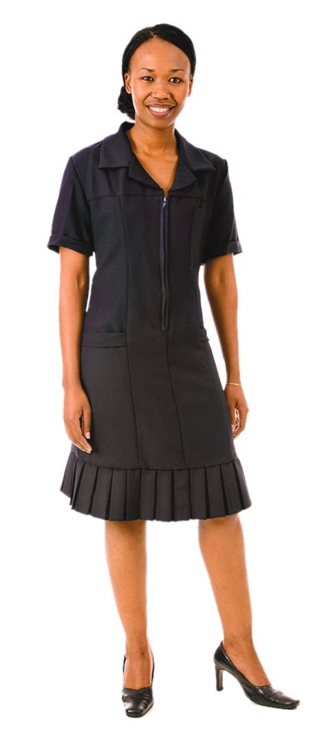 Nurses Dress Navy Bottom Pleats