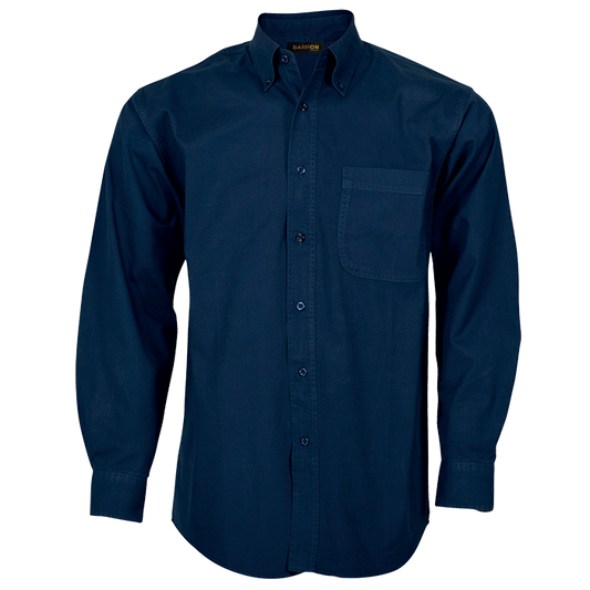 Brushed Cotton Twill Lounge Long Sleeve Mens
