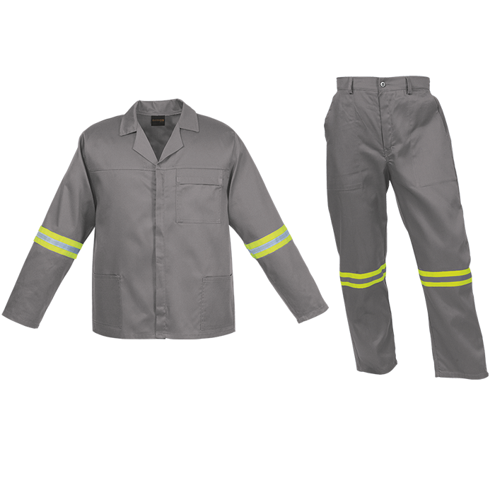 Barron Budget Poly Cotton Conti Suit with Reflective (CS - BR)