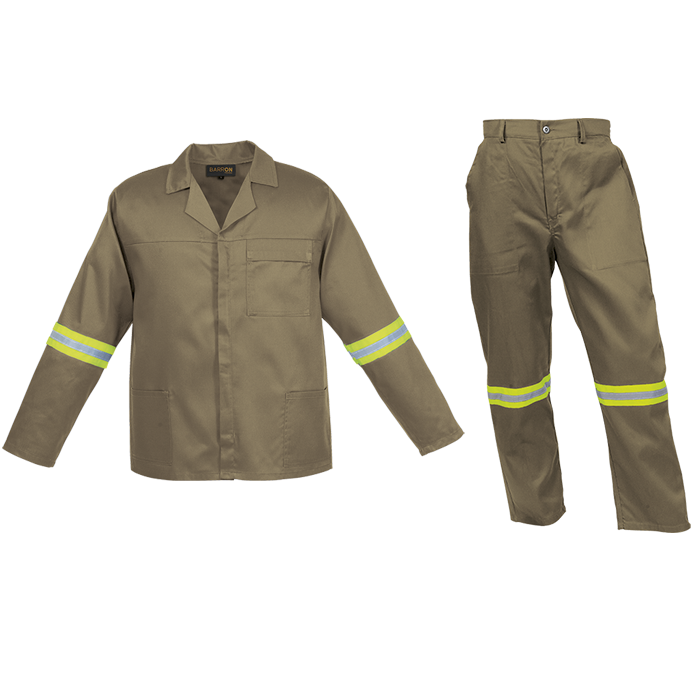 Barron Budget Poly Cotton Conti Suit with Reflective (CS - BR)