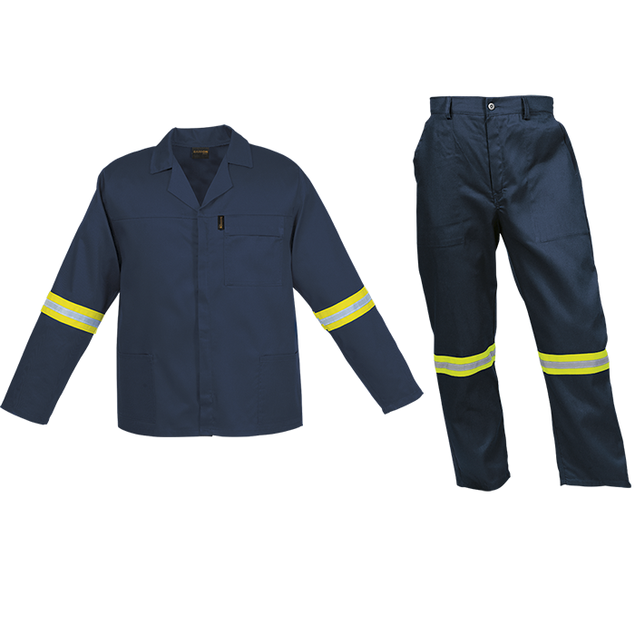 Barron Budget Poly Cotton Conti Suit with Reflective (CS - BR)