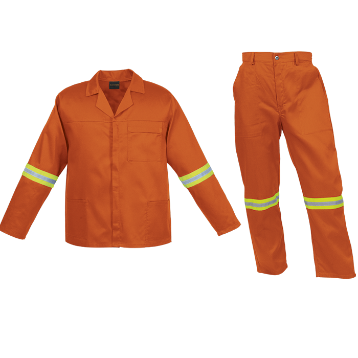 Barron Budget Poly Cotton Conti Suit with Reflective (CS - BR)