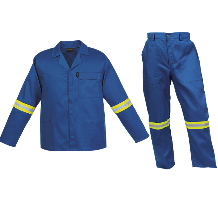 Barron Budget Poly Cotton Conti Suit with Reflective (CS - BR)