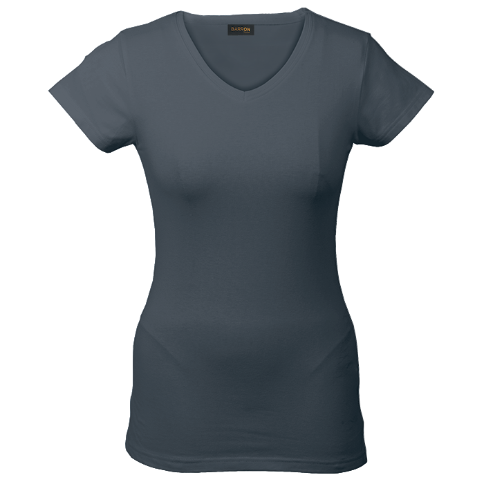 170g Slim Fit V - Neck T - Shirt Ladies