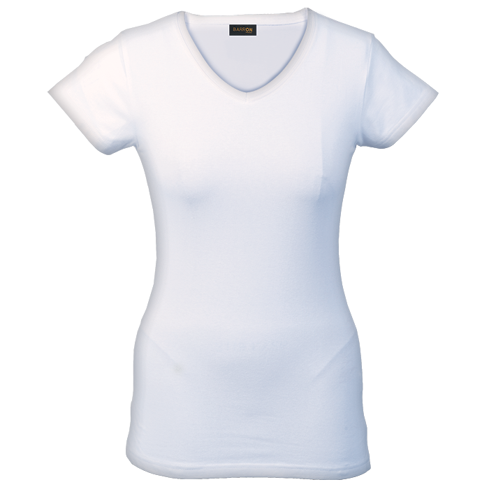 170g Slim Fit V - Neck T - Shirt Ladies