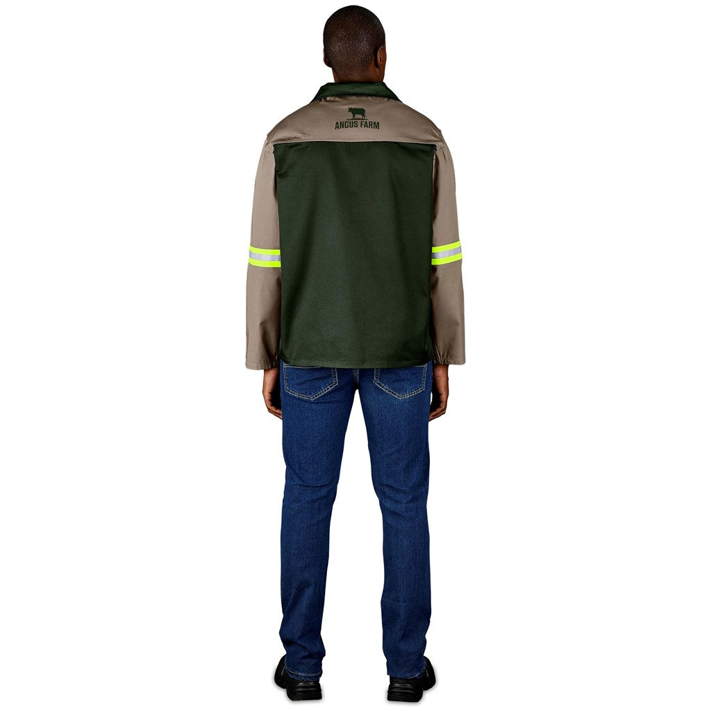 Site Premium Two - Tone Polycotton Jacket - Reflective Arms - Yellow Tape