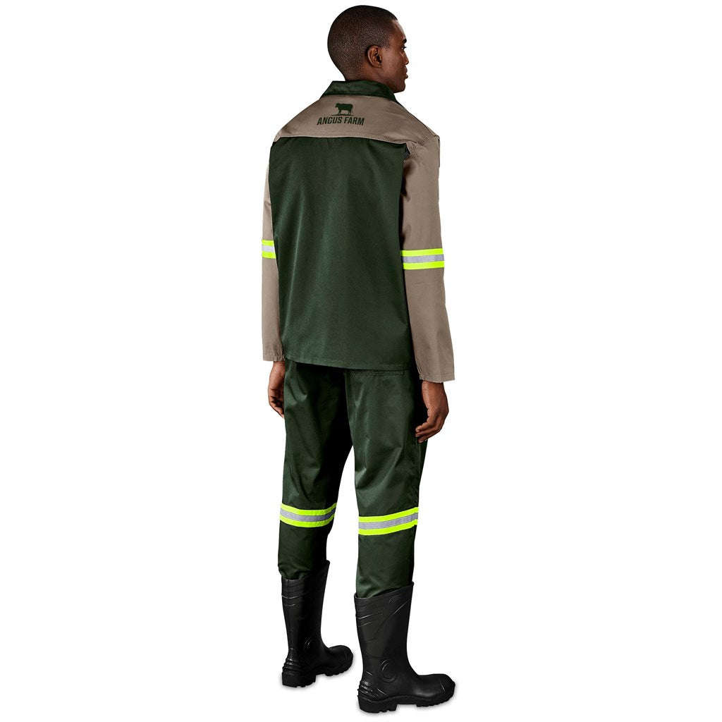 Site Premium Two - Tone Polycotton Jacket - Reflective Arms - Yellow Tape