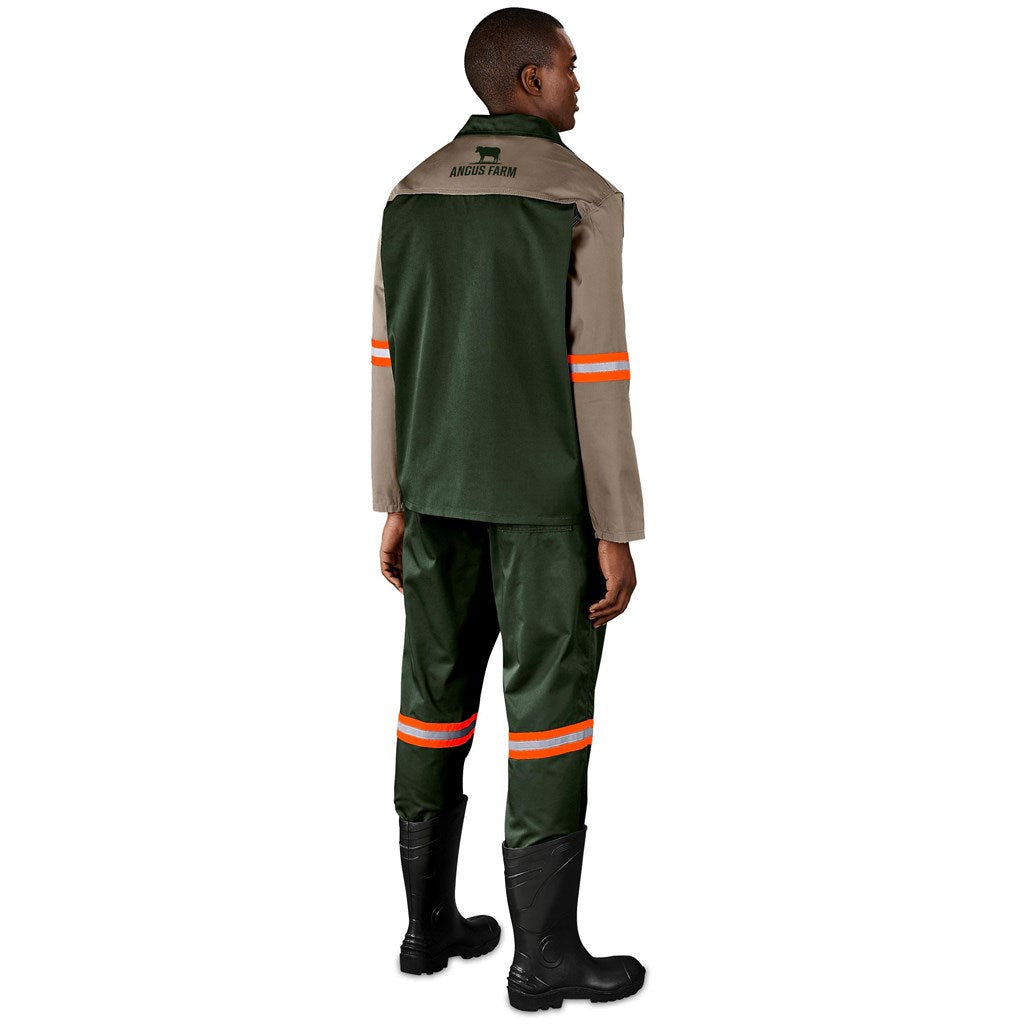 Site Premium Two - Tone Polycotton Jacket - Reflective Arms - Orange Tape