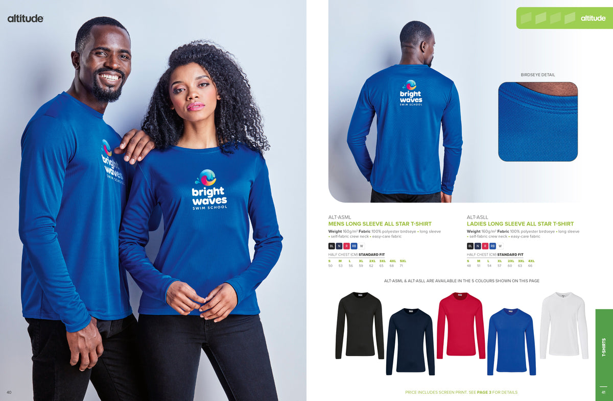 Ladies Long Sleeve All Star T - Shirt