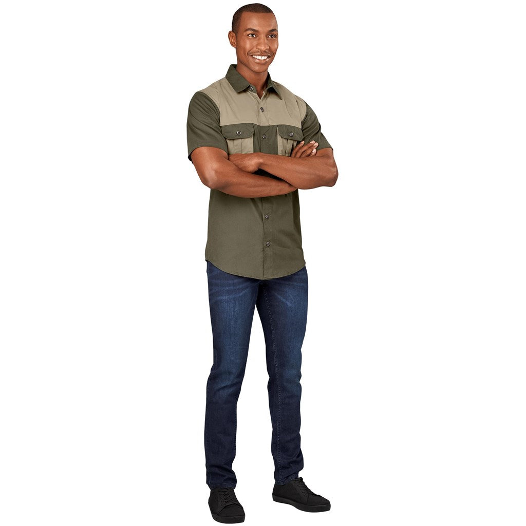Mens Short Sleeve Serengeti 2 - Tone Bush Shirt