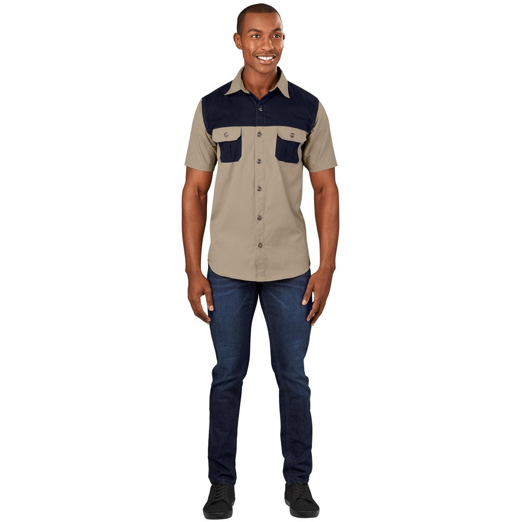 Mens Short Sleeve Serengeti 2 - Tone Bush Shirt