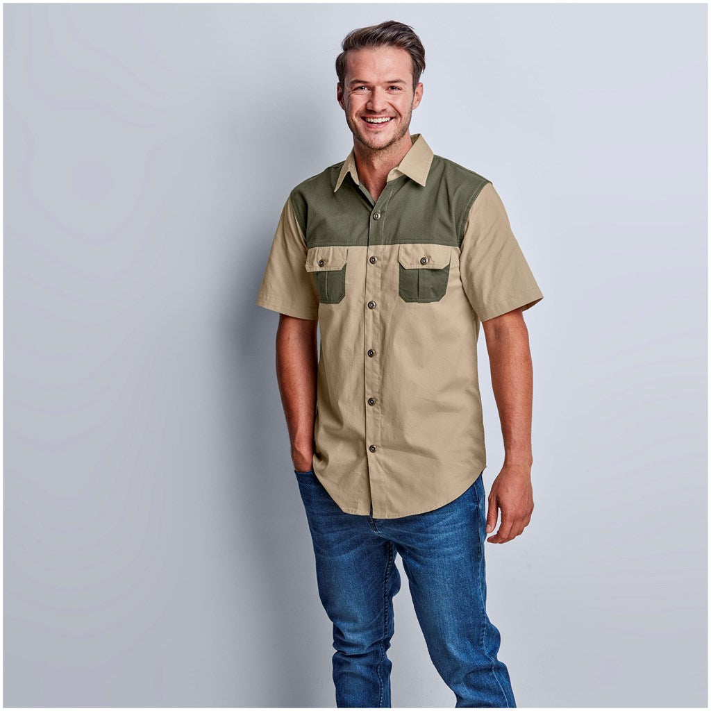 Mens Short Sleeve Serengeti 2 - Tone Bush Shirt