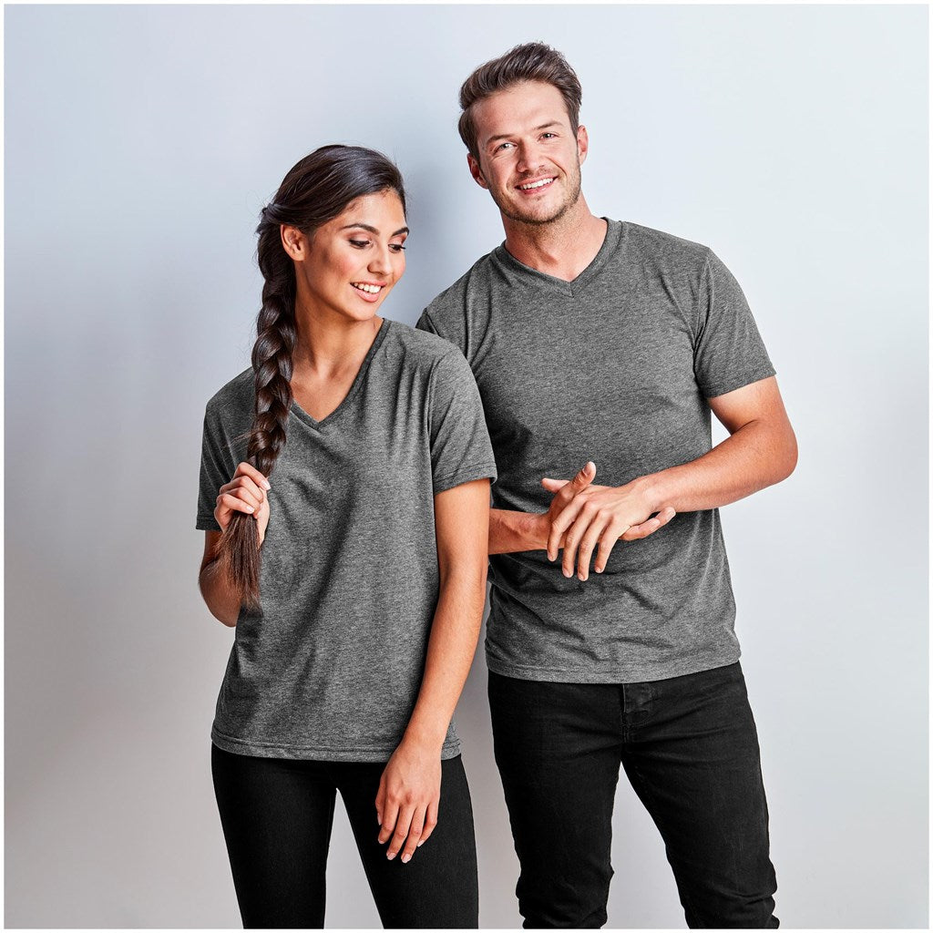 Mens Michigan Melange V - Neck T - Shirt