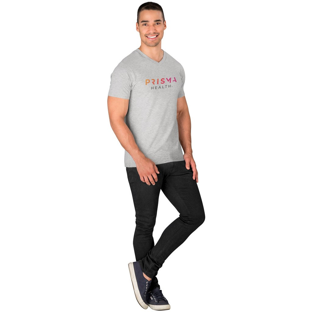 Mens Michigan Melange V - Neck T - Shirt