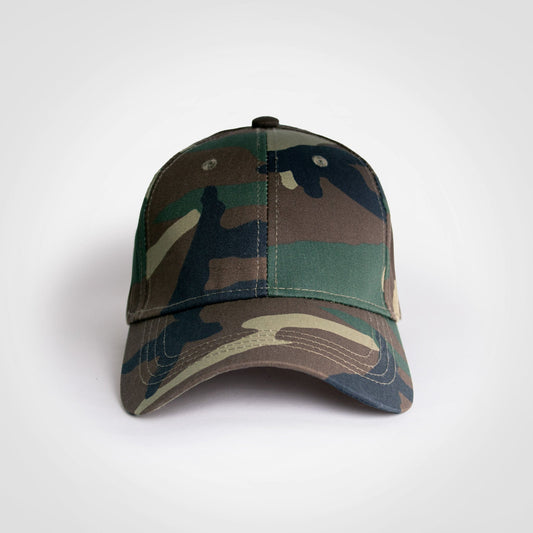 Basic 6 Panel Camo Cap
