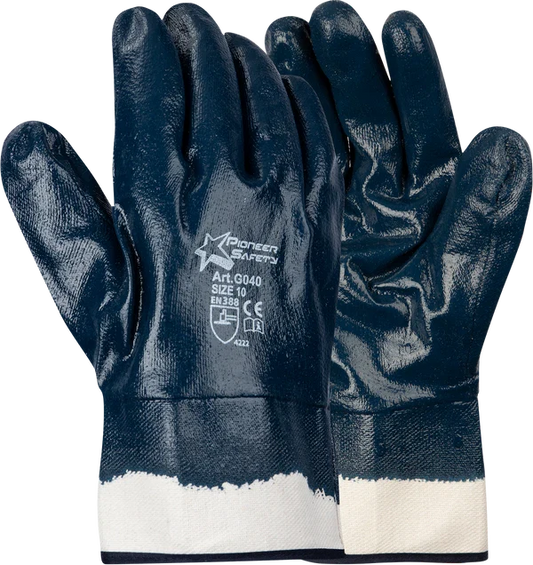 Nitrile Fully Dipped Gloves - Gauntlet