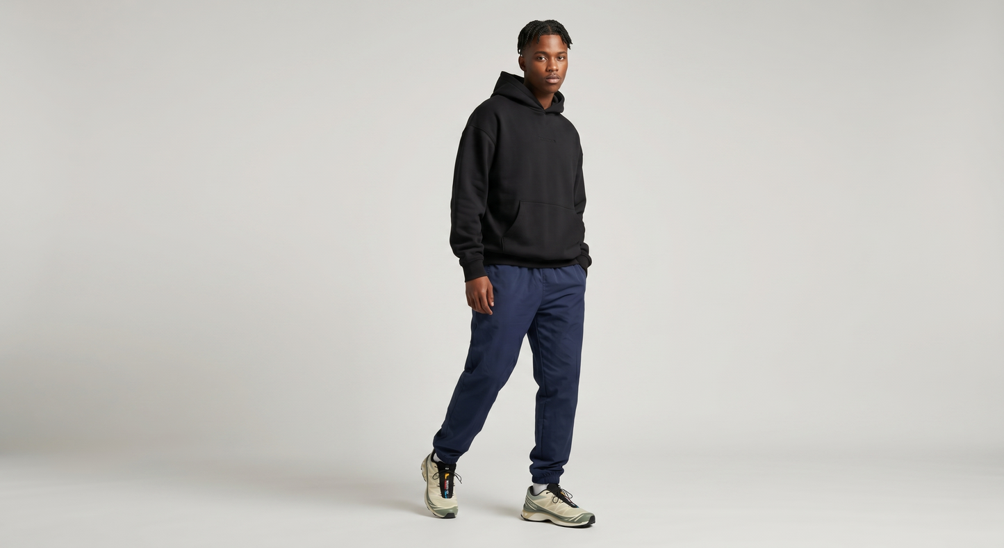 Blue School Tracksuit Pants | Premium Elastic-Waist Pants