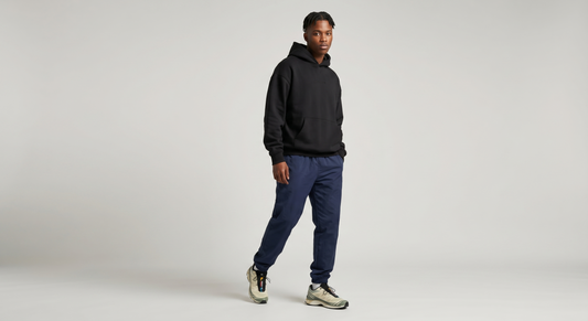 Blue School Tracksuit Pants | Premium Elastic-Waist Pants