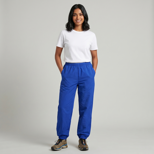 Blue School Tracksuit Pants | Premium Elastic-Waist Pants