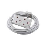 Plugon Extension Cord White 10Mtx10Amp (2X3 Pin) Ext010
