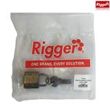 Lock Padlock Brass Carded 3 Keys 32 mm Rigger T32 mm