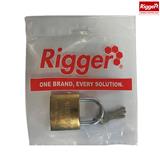 Lock Padlock Brass Carded 3 Keys 63 mm Rigger T63 mm