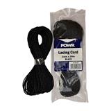 Cord Lacing Black 2Mmx20Mtr