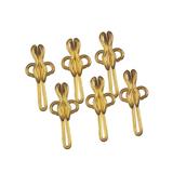 Curtain Hooks Brass R7 100 Per Pack