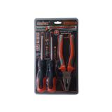Horusdy Screwdriver & Plier Set 3 Pce 6X100/Ph2X100/200 mm Comb Sdy87