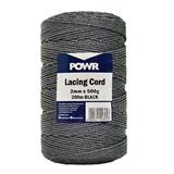 Cord Lacing Black 2Mmx500 gr