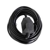 Plugon Extension Cord 10Mt X 10 Amp 2X3 Pin Black
