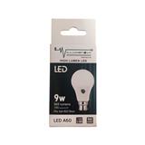 Globe B22 LED 9W Bc Cool/W 25000Hrs 850L