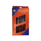Screwdriver Set 6Pce Orange Handle