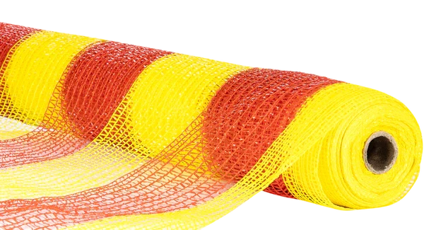 Barrier Netting Orange/Yellow Woven