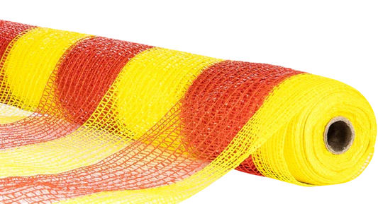 Barrier Netting Orange/Yellow Woven