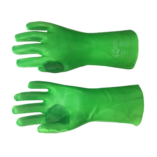 Pioneer Hi - Vis Green Pvc 27Cm Reinforced
