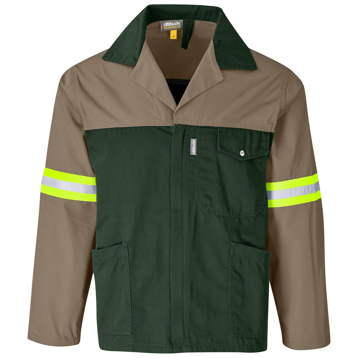 Site Premium Two - Tone Poly Cotton Jacket - Reflective Arms