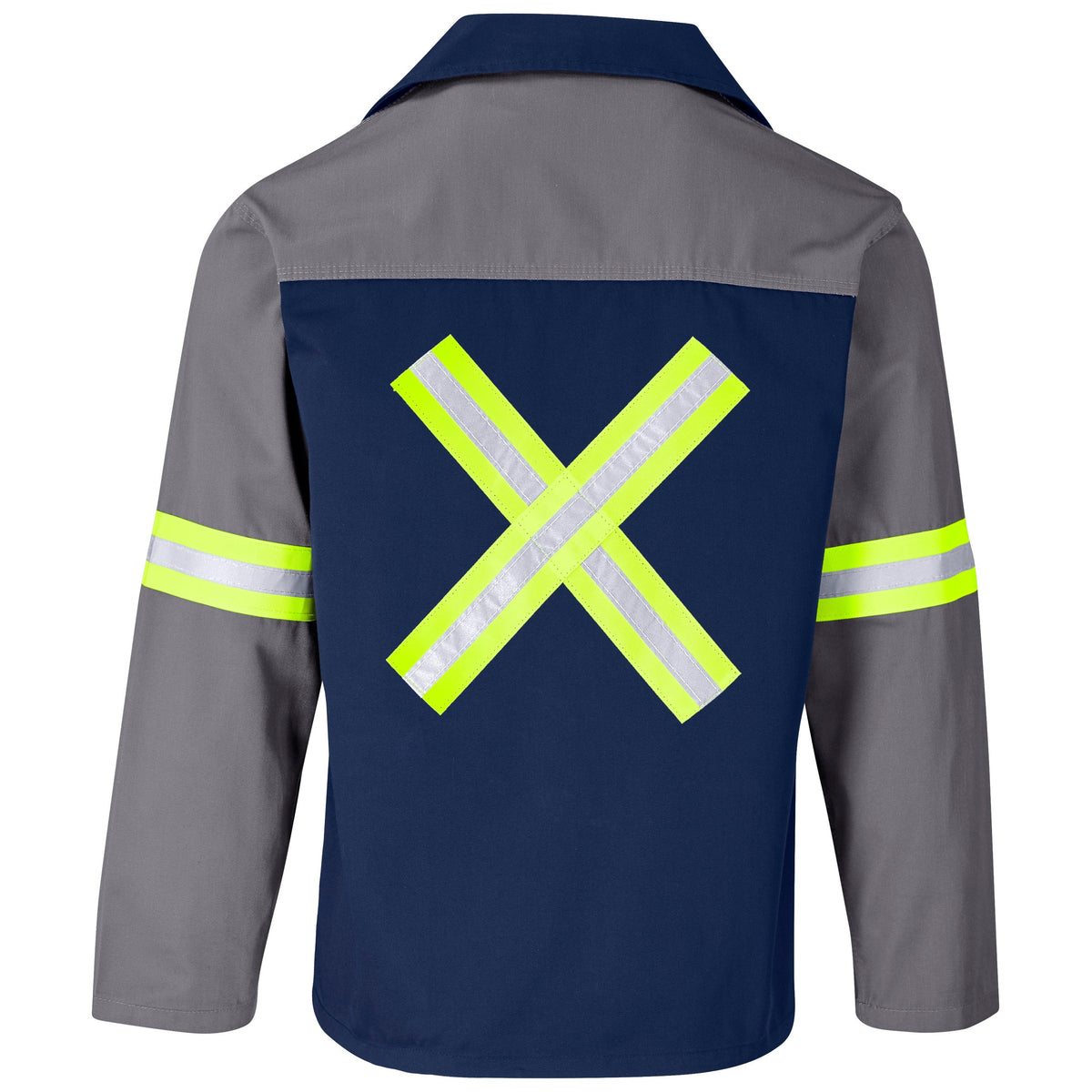 Site Premium Two - Tone Poly Cotton Jacket - Reflective Arms & Back