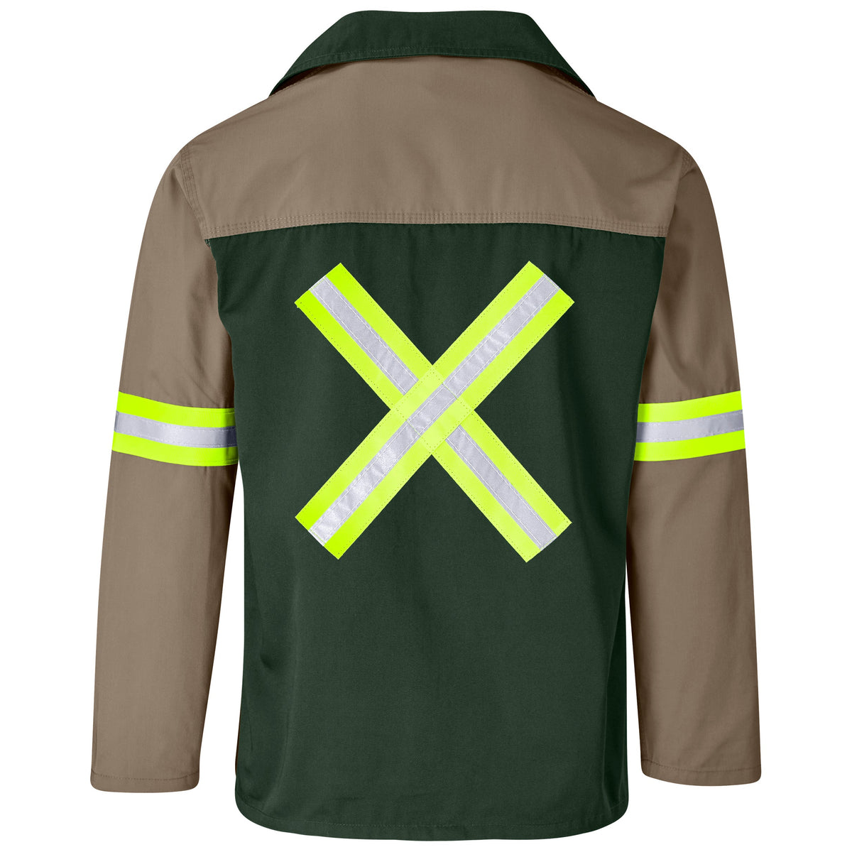 Site Premium Two - Tone Poly Cotton Jacket - Reflective Arms & Back
