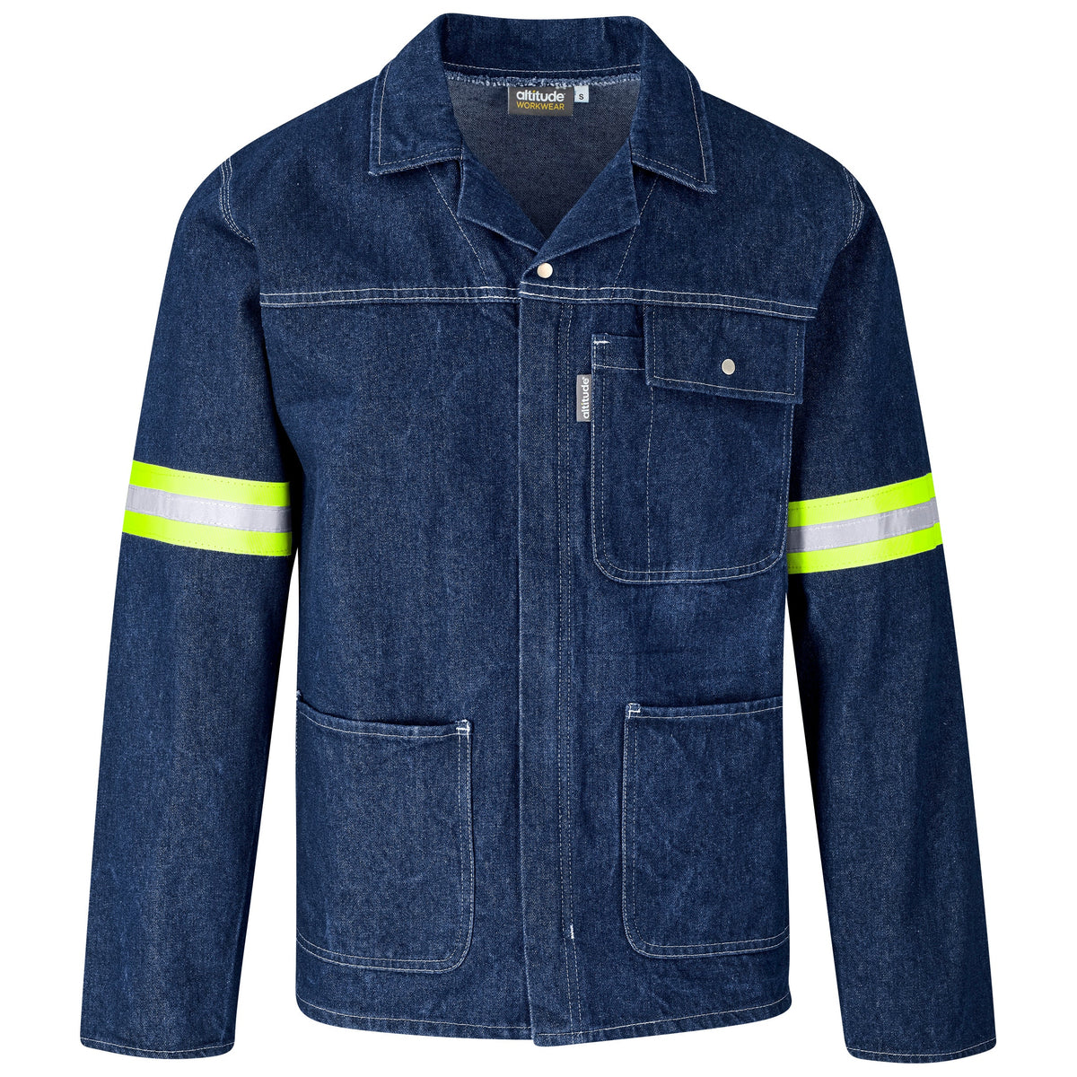 Cast Premium 100% Cotton Denim Jacket - Reflective Arms Back