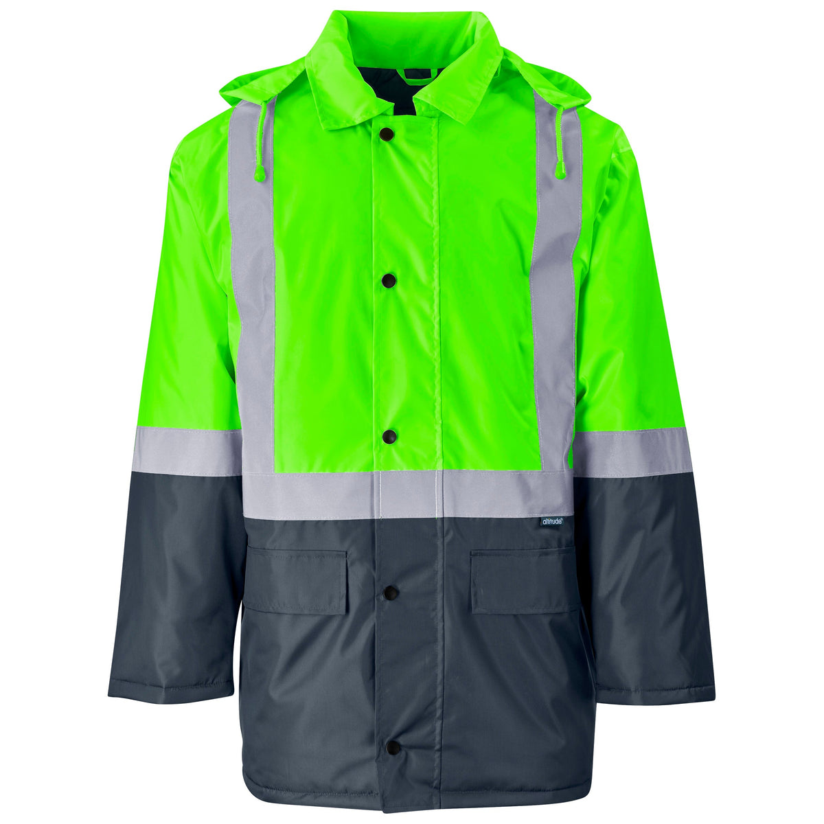 Hazard Padded Two - Tone Hi - Vis Reflective Jacket
